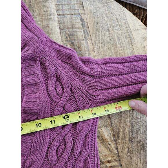 Abercrombie Hooded Knit Sweater Rabbit Hair Wool Blend Women's Size M - Picture 6 of 12